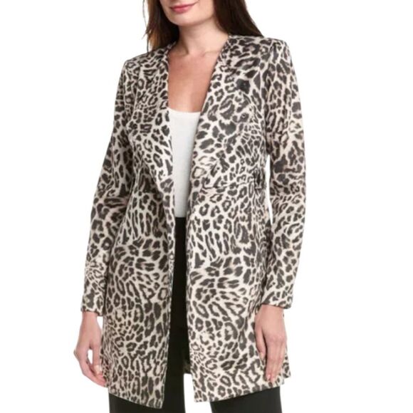 Cabi Women's Leopard Print Sophia Longline Blazer Jacket Size XS 4602 - Picture 1 of 7